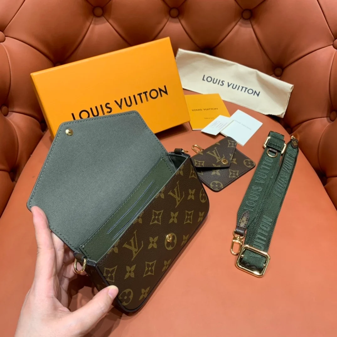 루이비통 모노그램 펠리시 스트랩 백 M80091