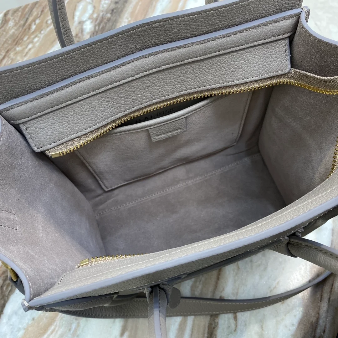 셀린느 나노 러기지백 드럼 카프스킨 골드 딥 갈렛