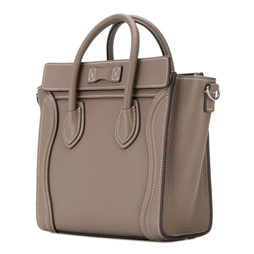 셀린느 나노 러기지백 드럼 카프스킨 실버갈렛