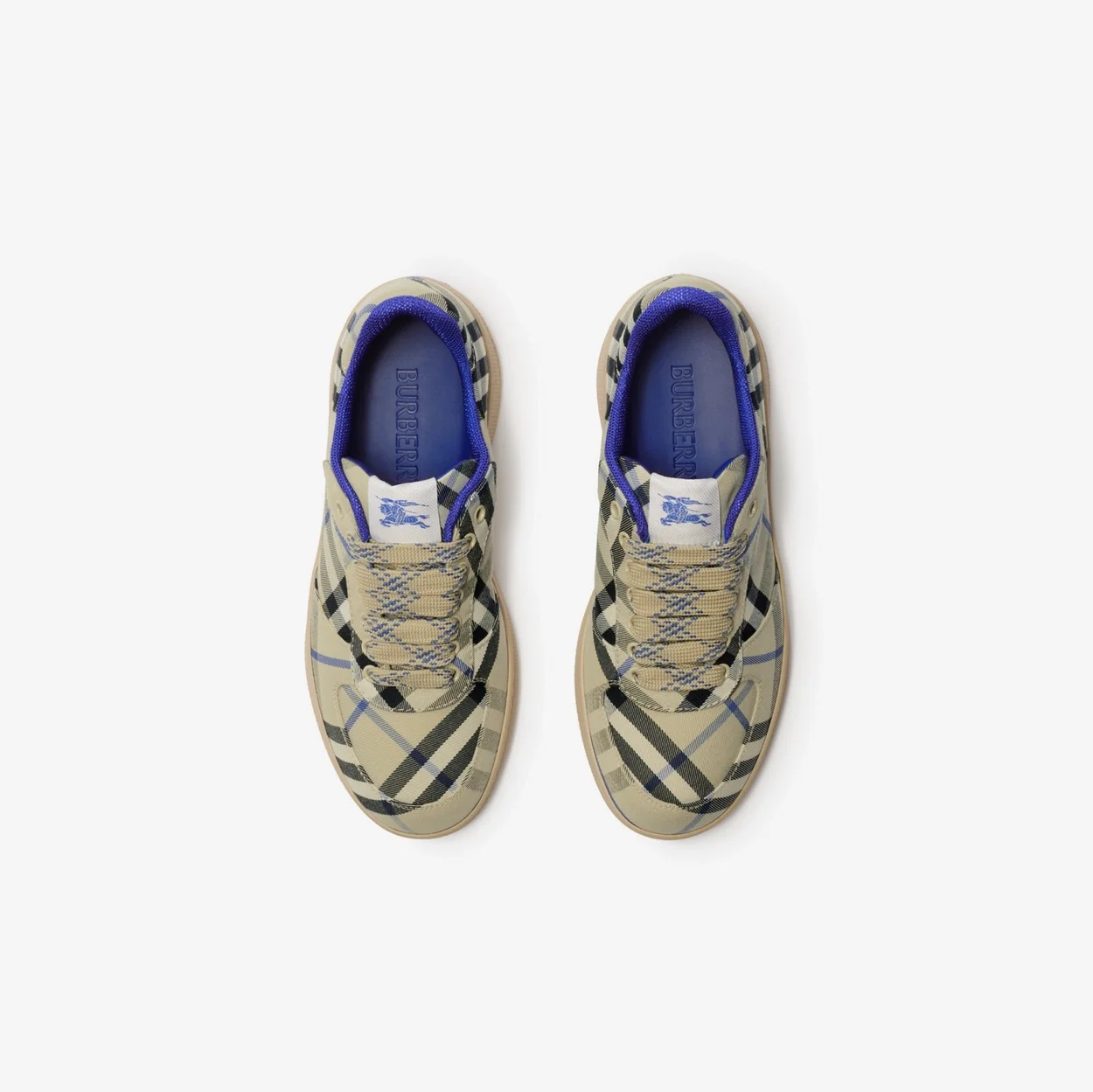 버버리 체크 테라스 스니커즈 라이큰 체크