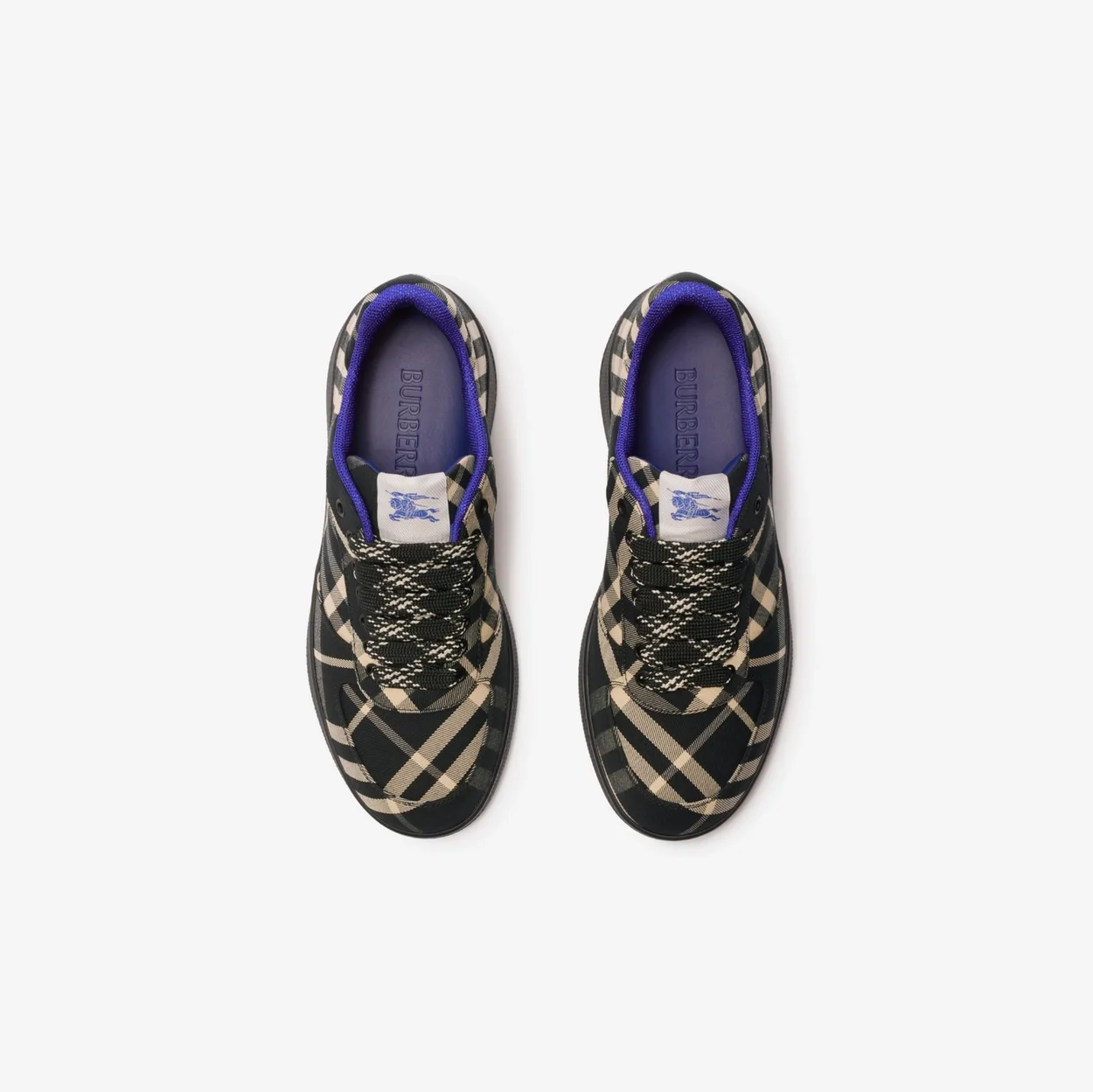 버버리 체크 테라스 스니커즈 블랙 체크