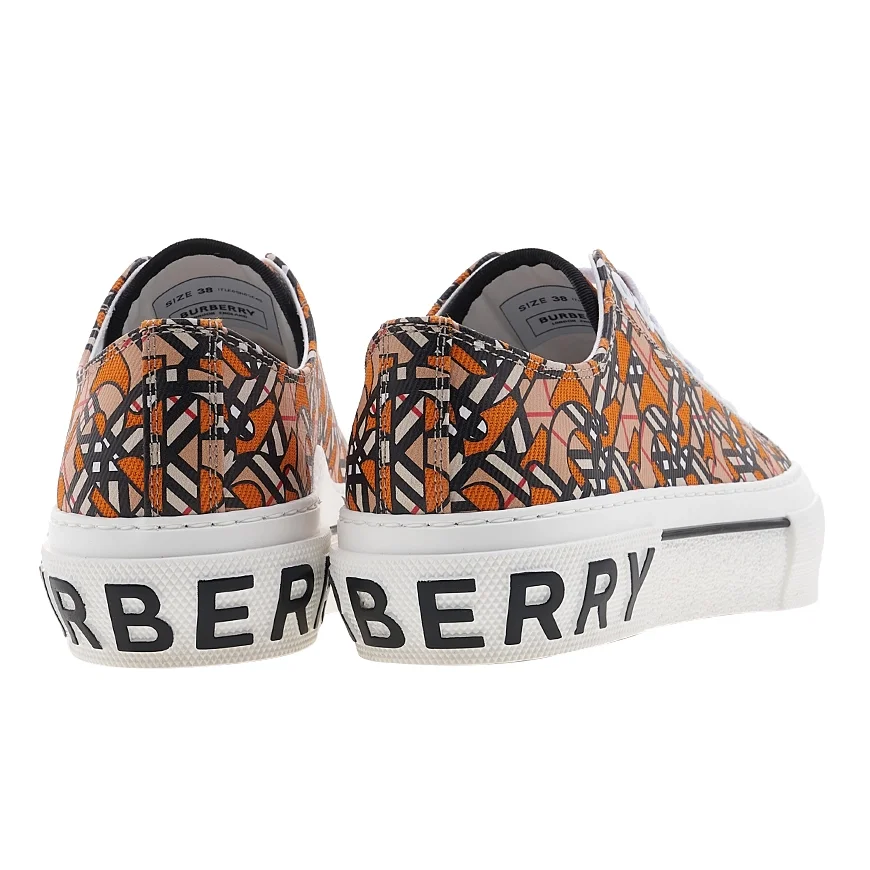 버버리 모노그램 캔버스 프린트 스니커즈