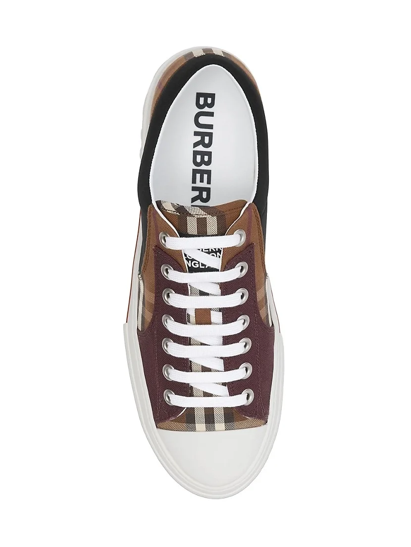 버버리 카이 체크 로우 스니커즈