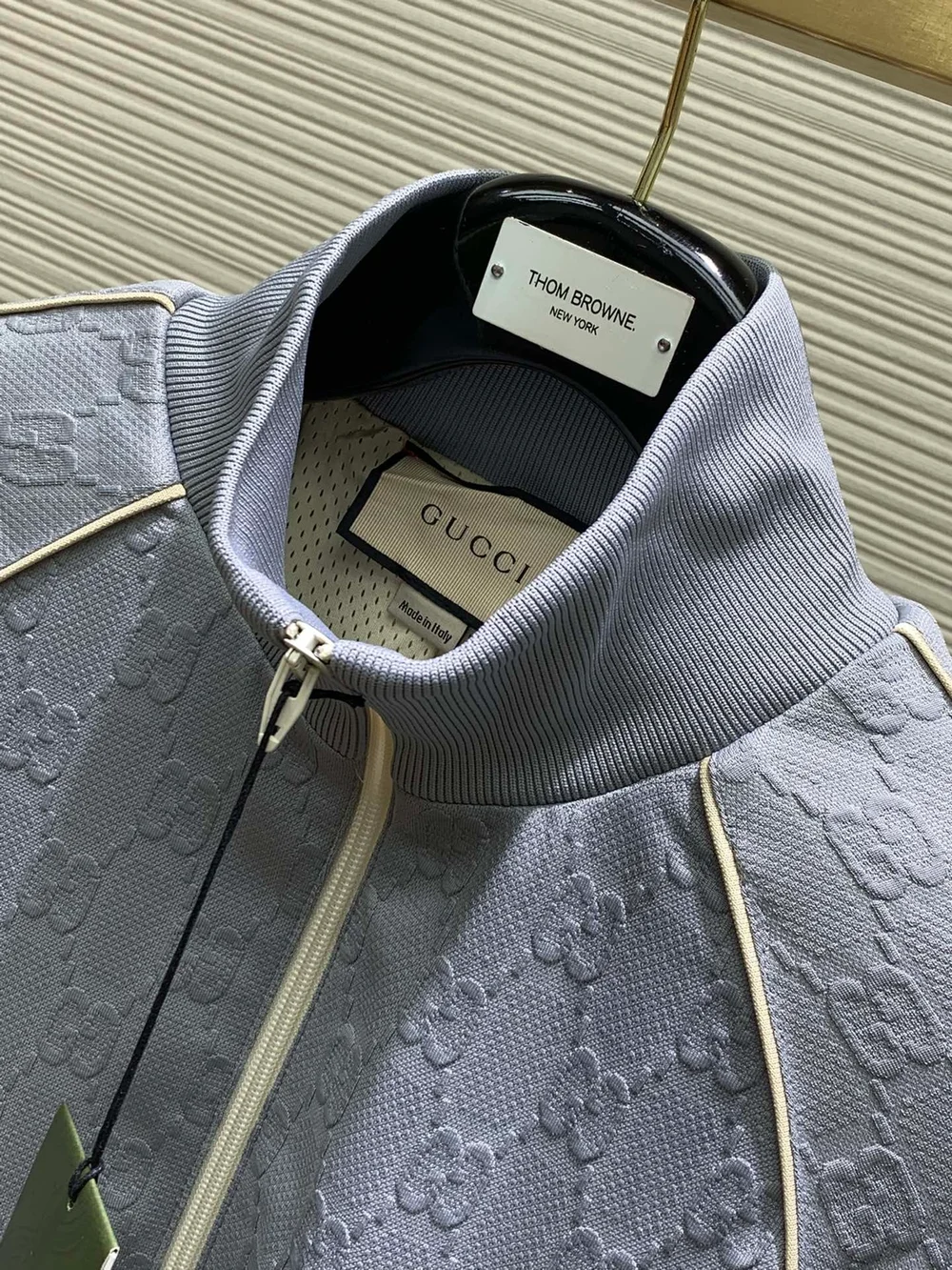 구찌 GG 자카드 저지 지퍼 재킷