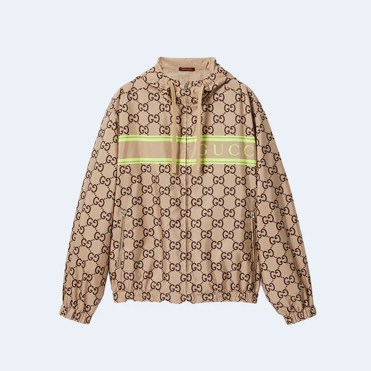 구찌 GG 프린트 나일론 후드 자켓
