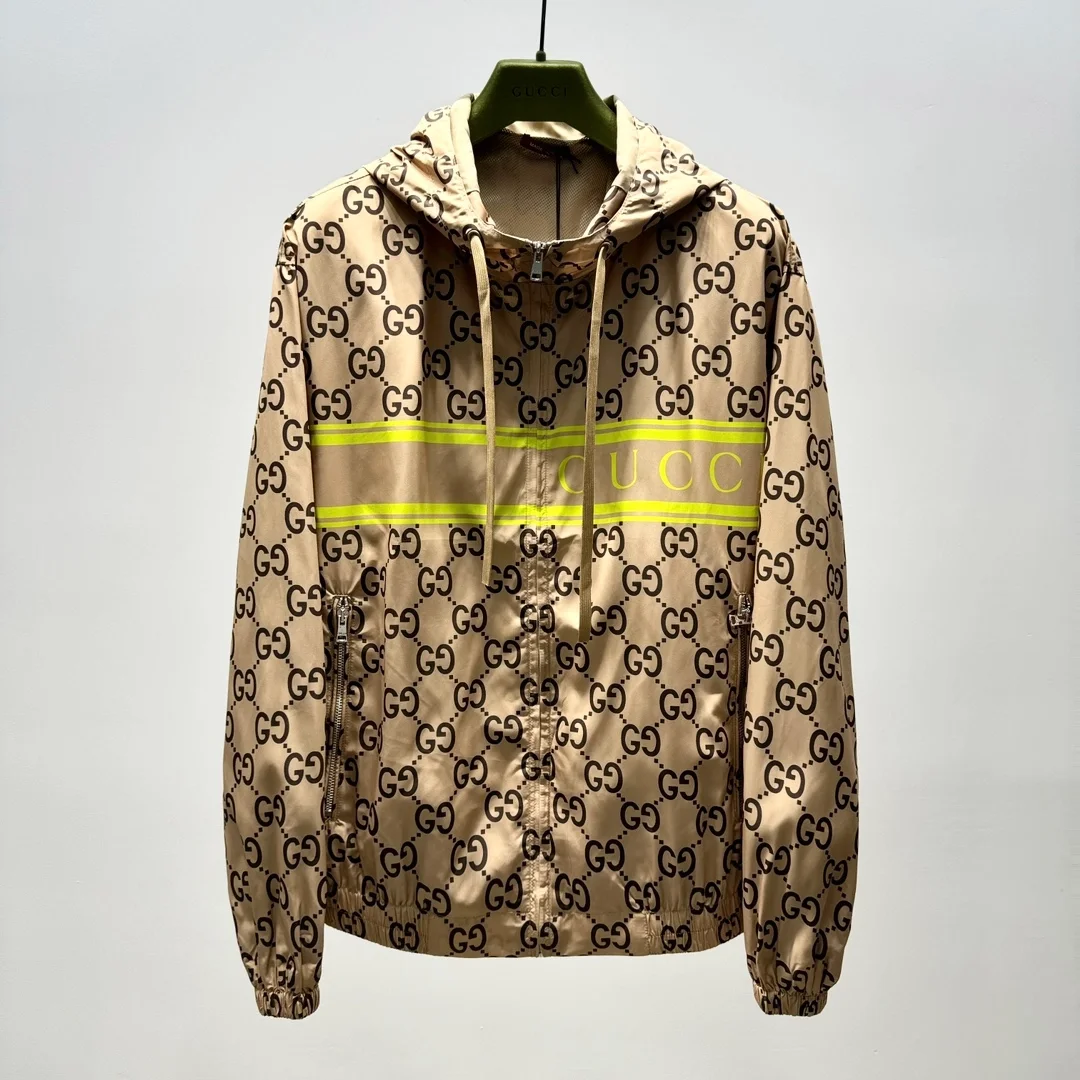 구찌 GG 프린트 나일론 후드 자켓
