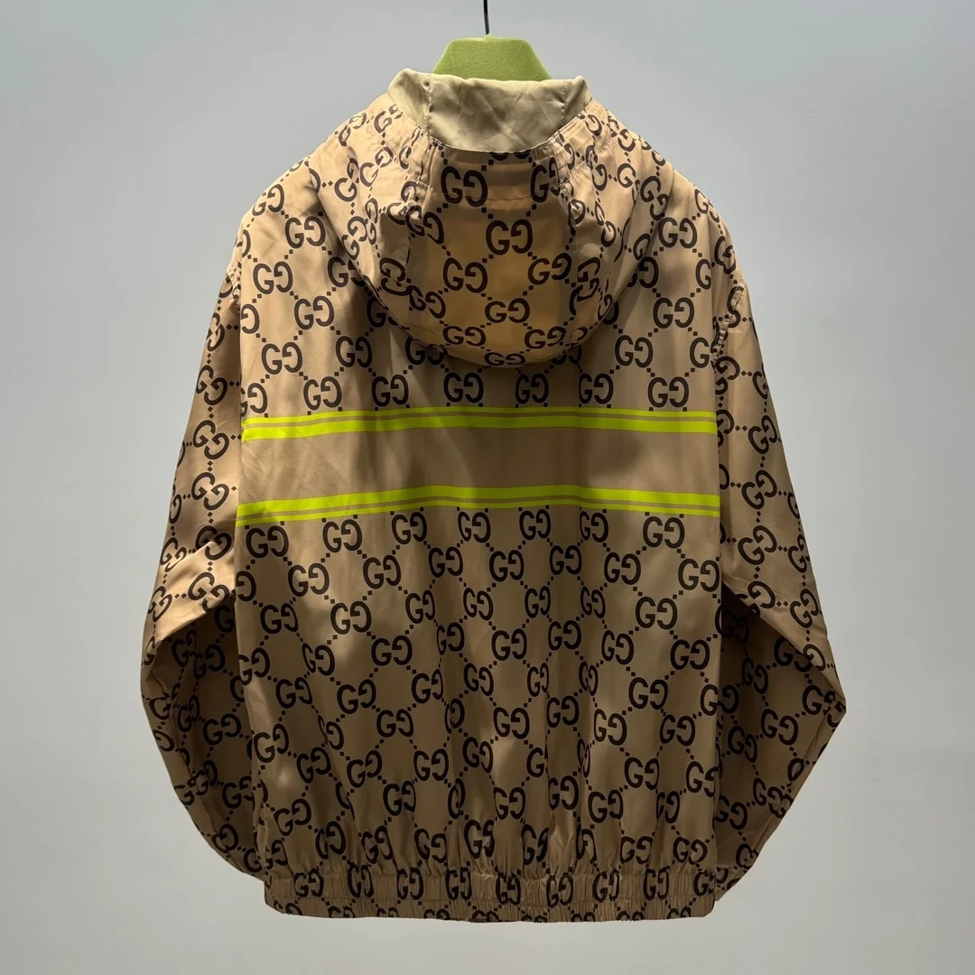 구찌 GG 프린트 나일론 후드 자켓