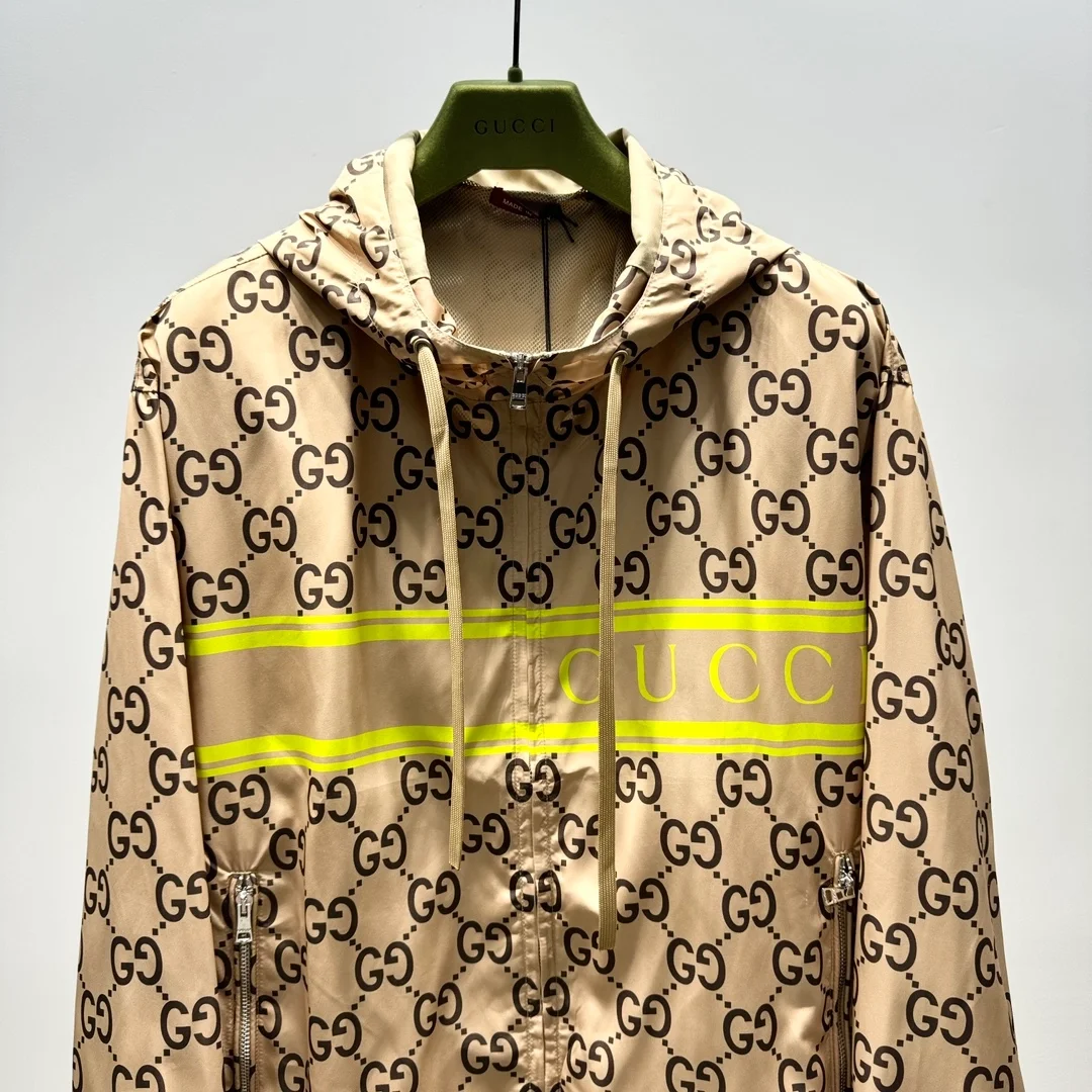 구찌 GG 프린트 나일론 후드 자켓