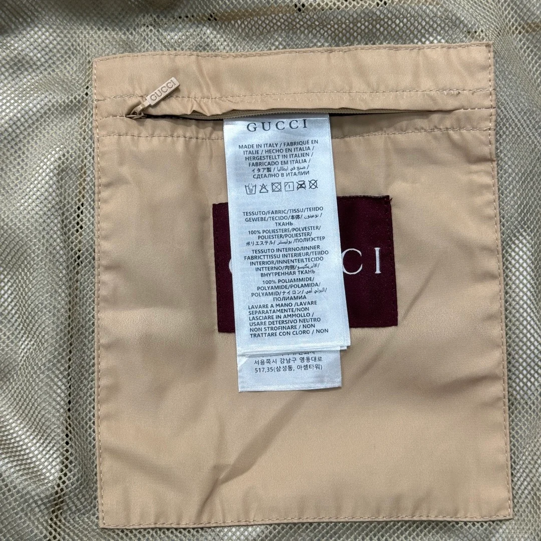 구찌 GG 프린트 나일론 후드 자켓