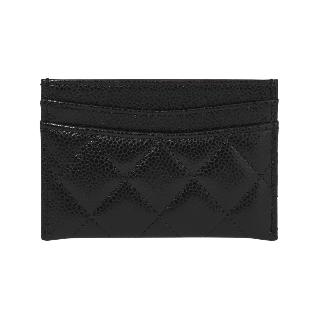 샤넬 클래식 카드 홀더 블랙 실버