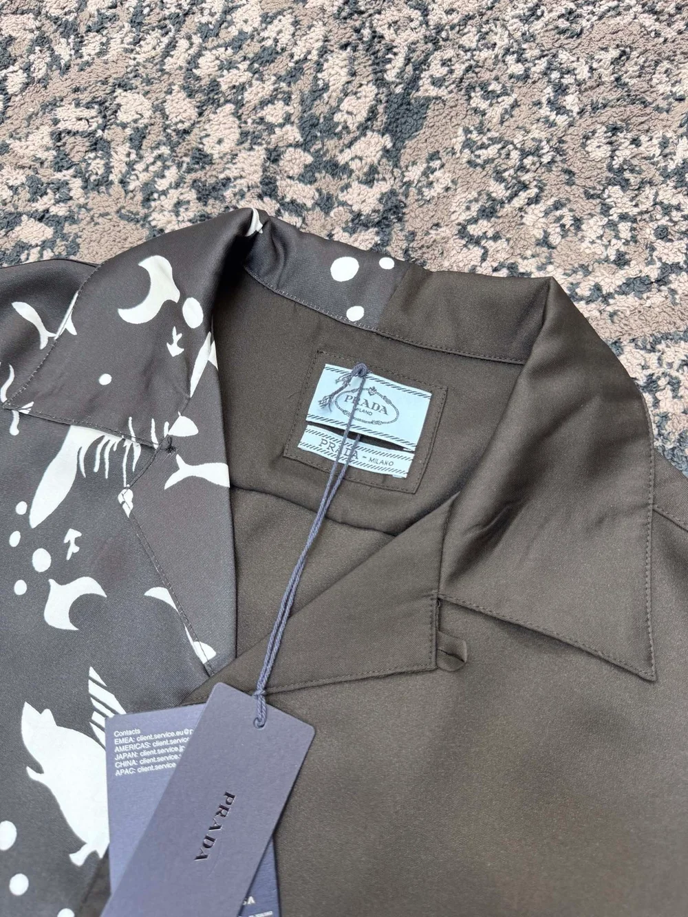 프라다 플레임씨 더블 매치 셔츠