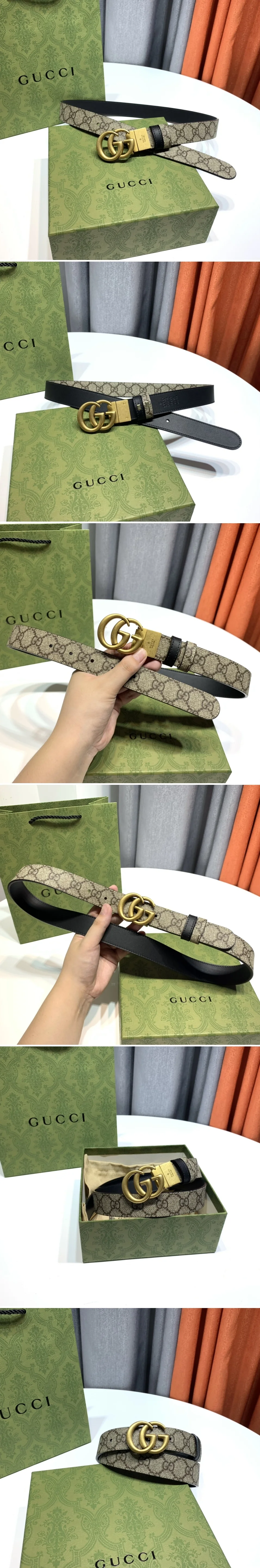 구찌  GG 마몬트 벨트