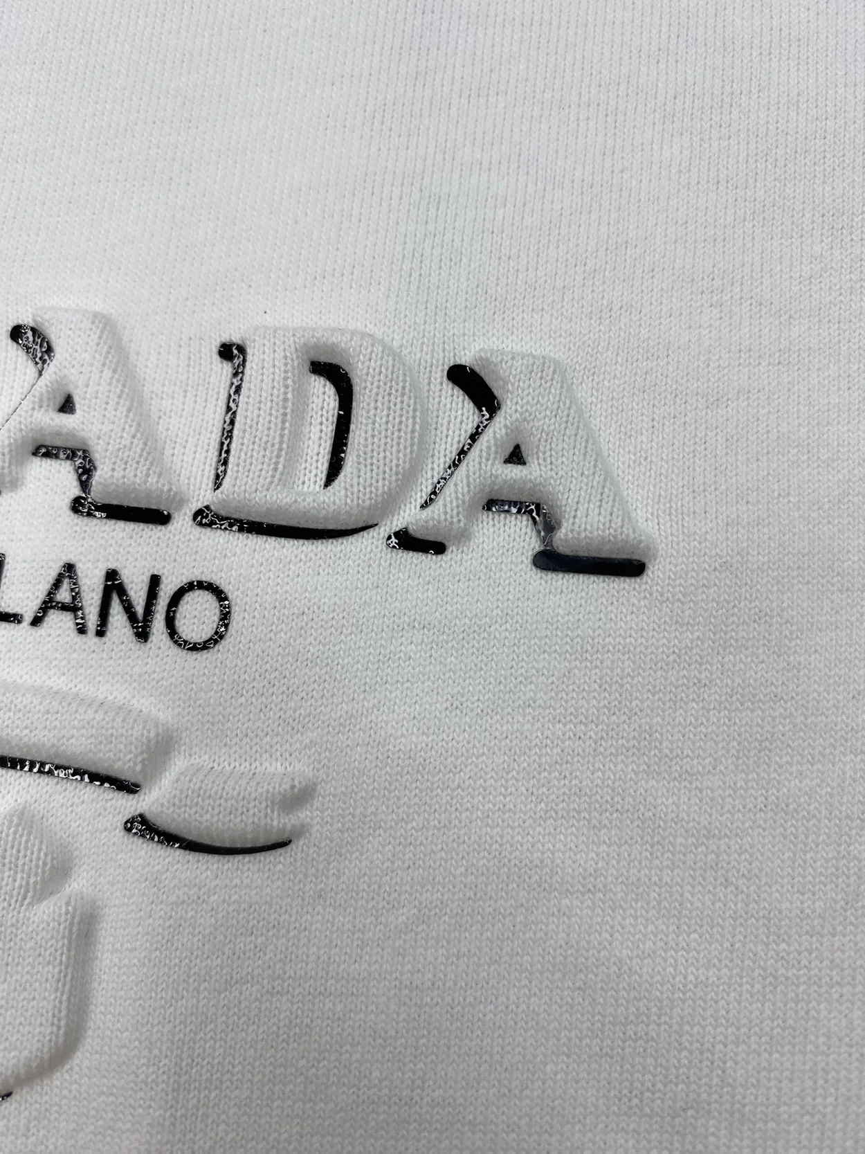 프라다 코튼 티셔츠 화이트