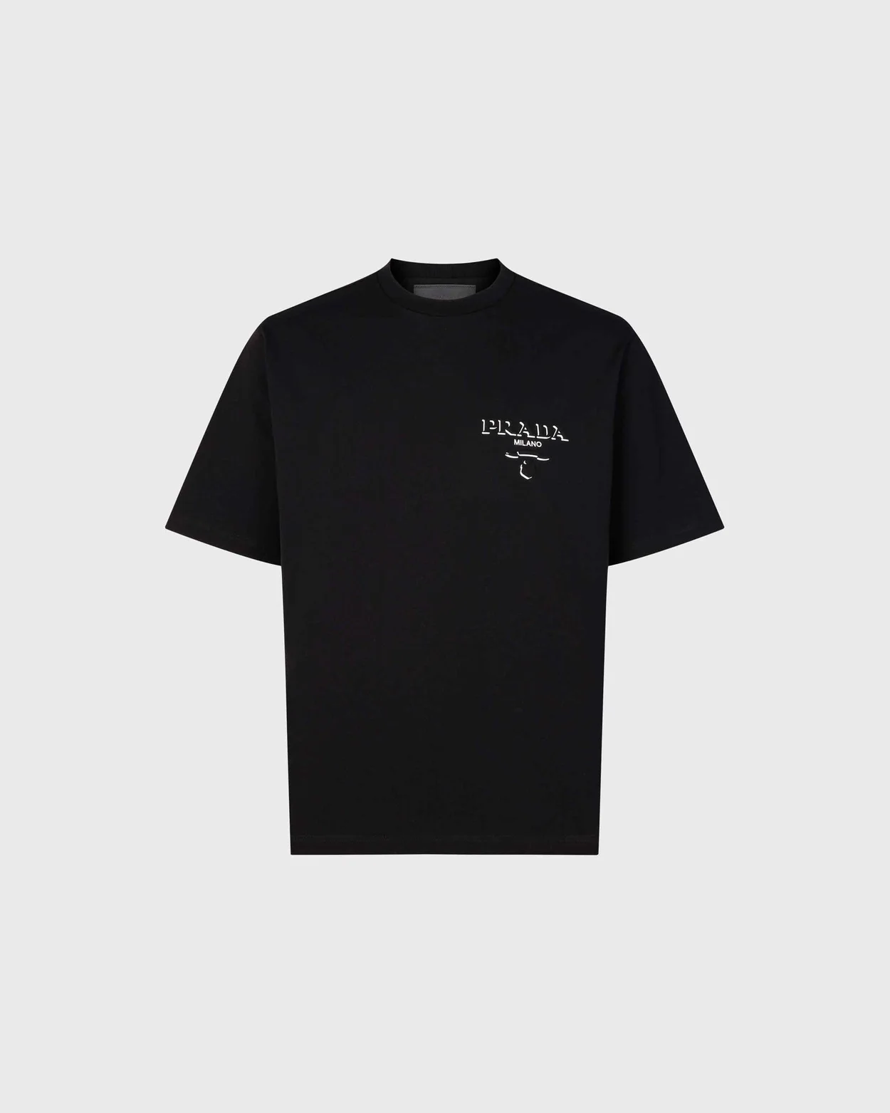 프라다 코튼 티셔츠 블랙