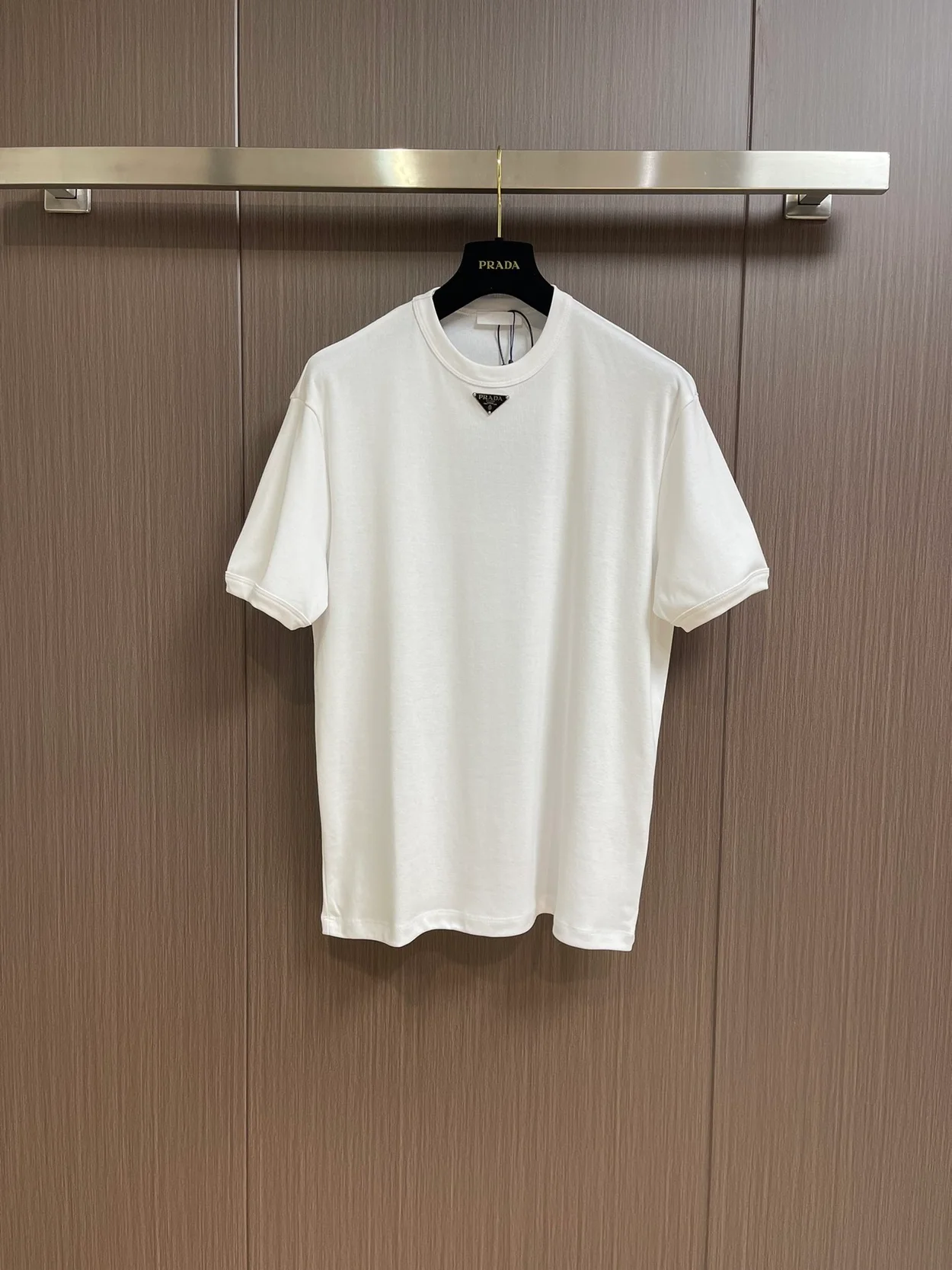 프라다 코튼 티셔츠 화이트