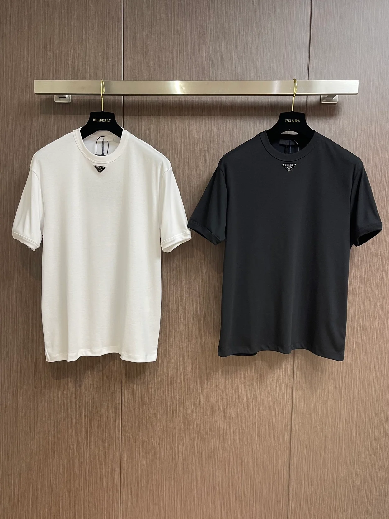 프라다 코튼 티셔츠 화이트