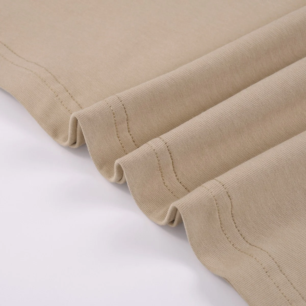 프라다 유니 삼각로고 티셔츠 베이지