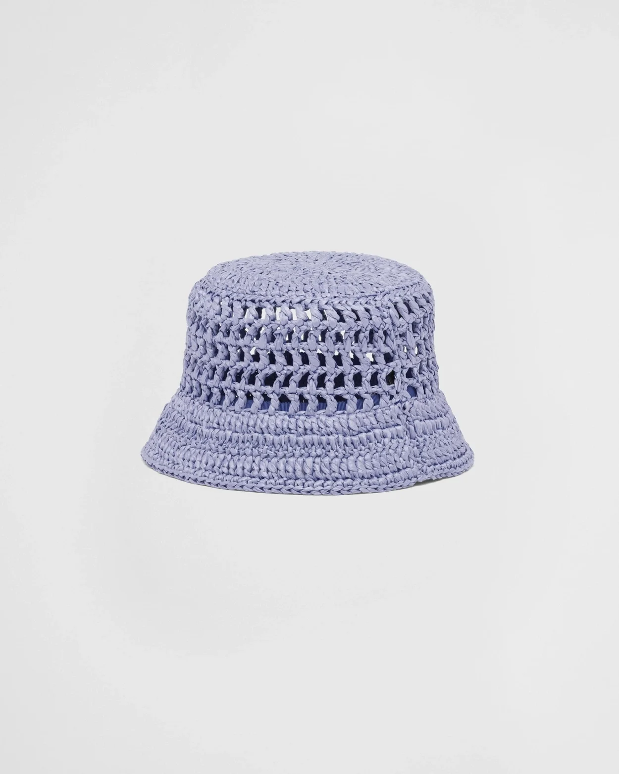 프라다 우븐 패브릭 퍼플 버킷 햇
