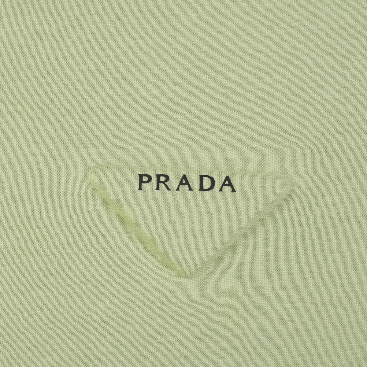 프라다 유니 삼각로고 티셔츠 그린