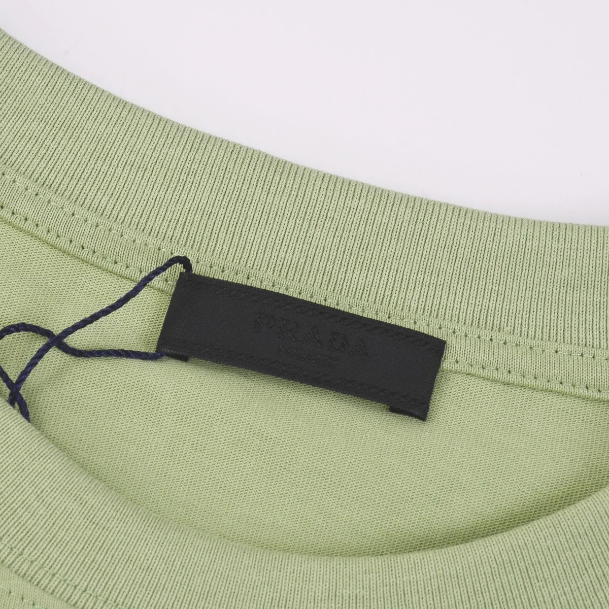 프라다 유니 삼각로고 티셔츠 그린