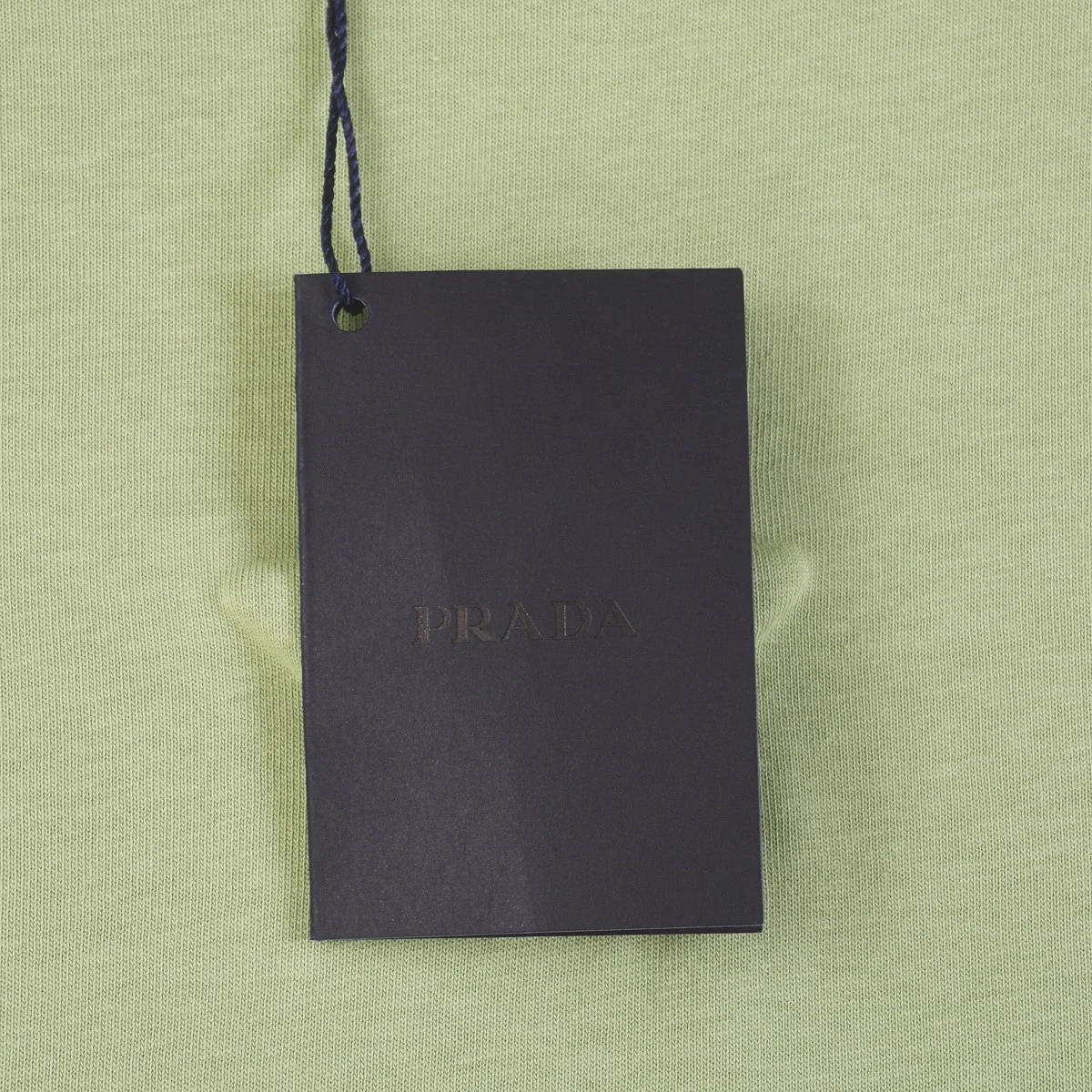 프라다 유니 삼각로고 티셔츠 그린