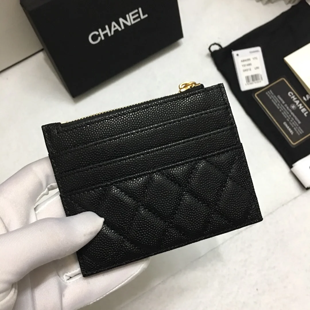 샤넬 클래식 카드홀더 그레인 카프스킨