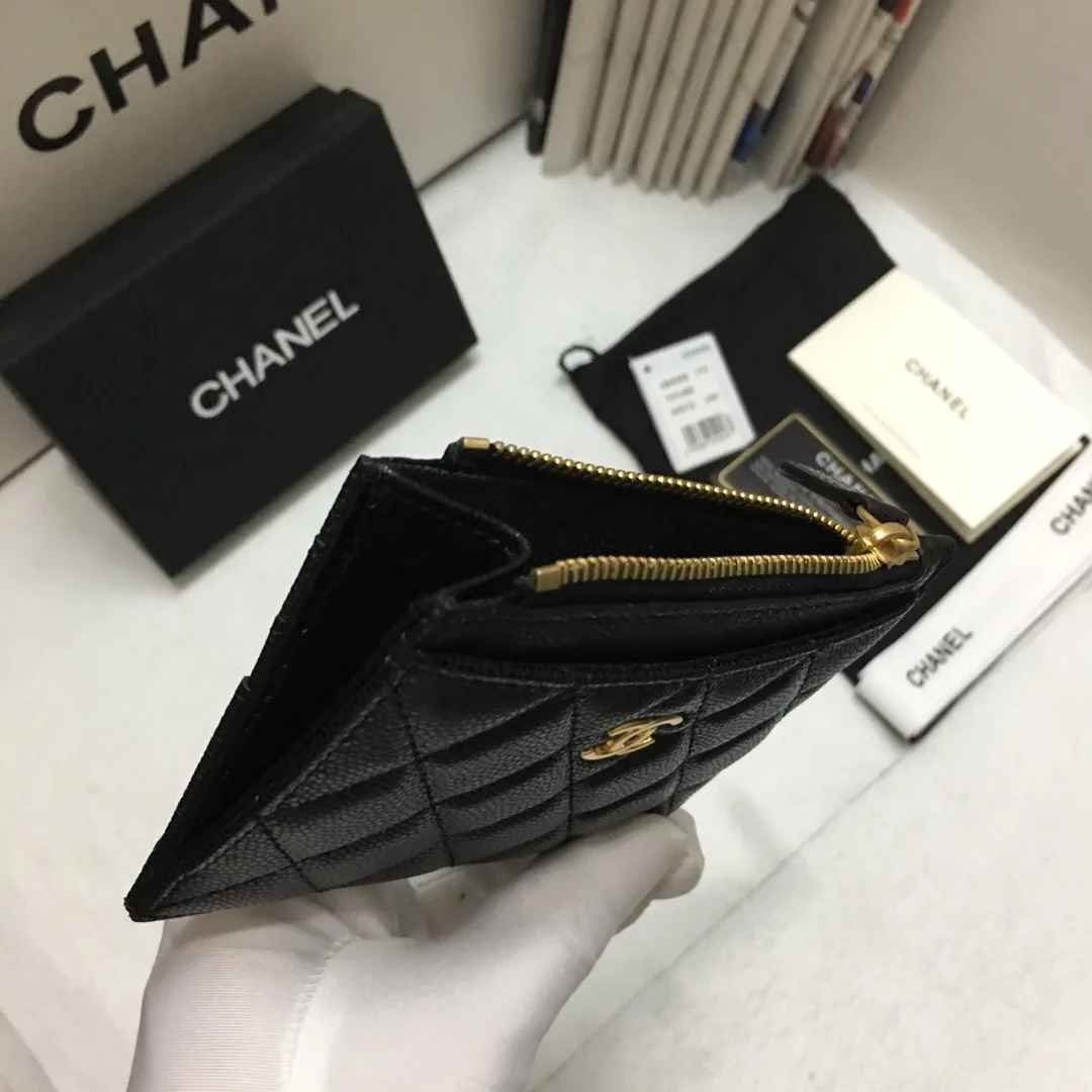 샤넬 클래식 카드홀더 그레인 카프스킨