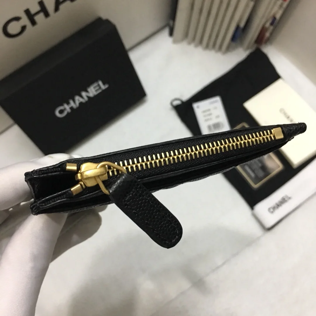 샤넬 클래식 카드홀더 그레인 카프스킨