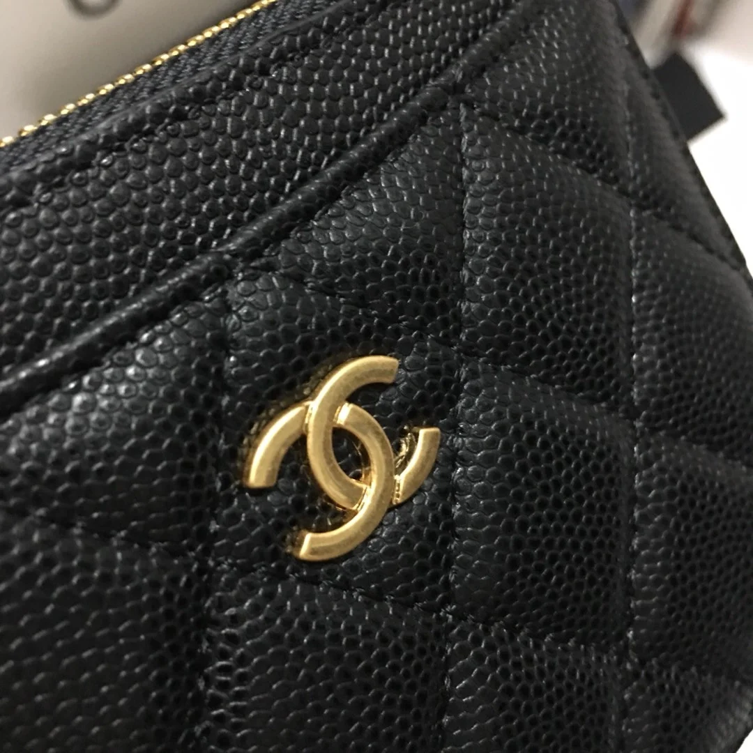 샤넬 클래식 카드홀더 그레인 카프스킨