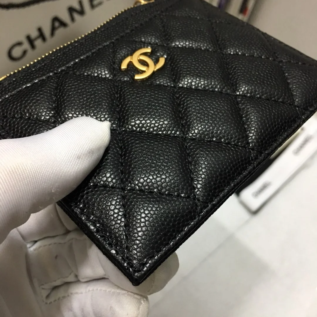 샤넬 클래식 카드홀더 그레인 카프스킨