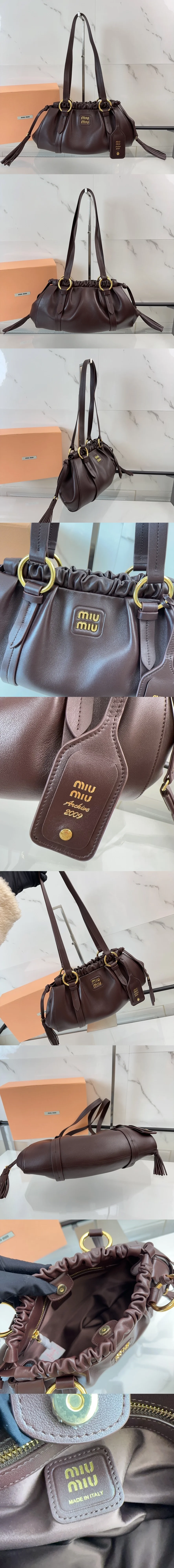 미우미우 레더 조이 백 32 5BG306