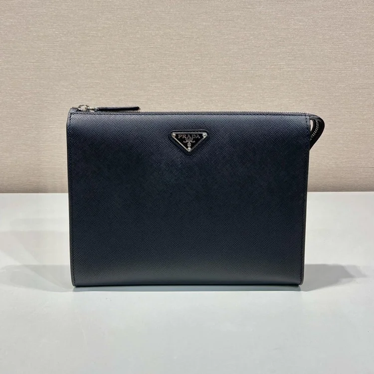 프라다 사피아노 삼각 로고 클러치백 2VF030