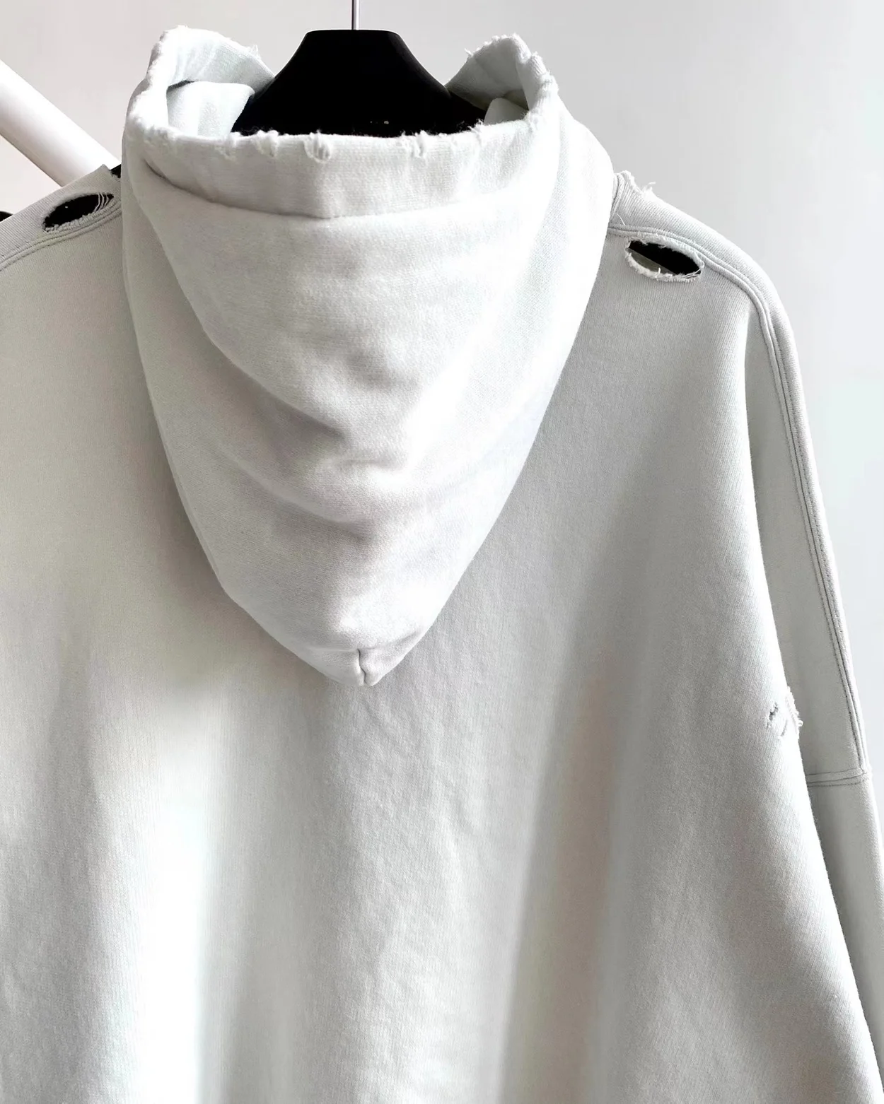 발렌시아가 하이 마이 네임 이즈 후디 화이트