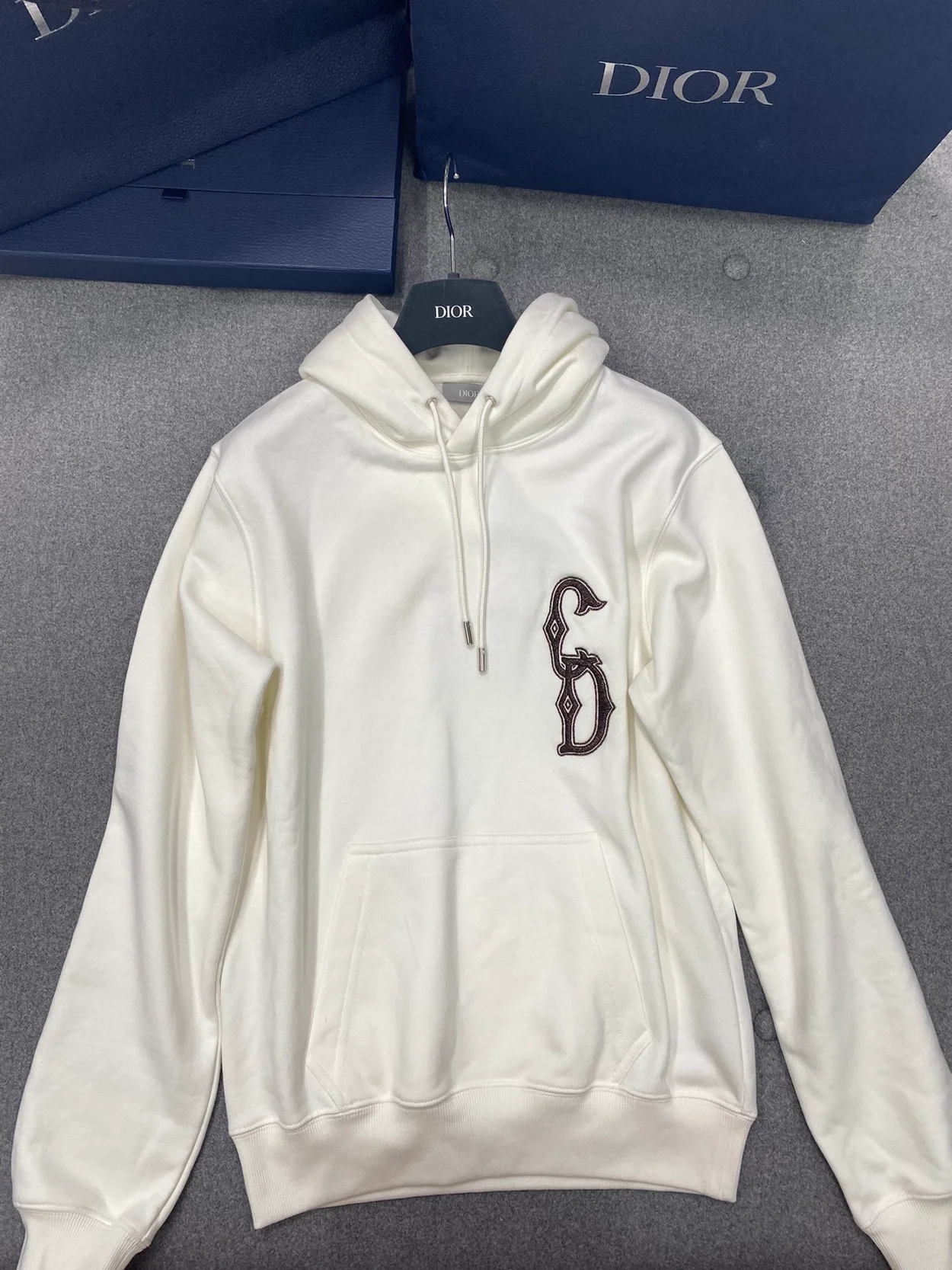 디올 인터레이스 레귤러 핏 스웨트셔츠