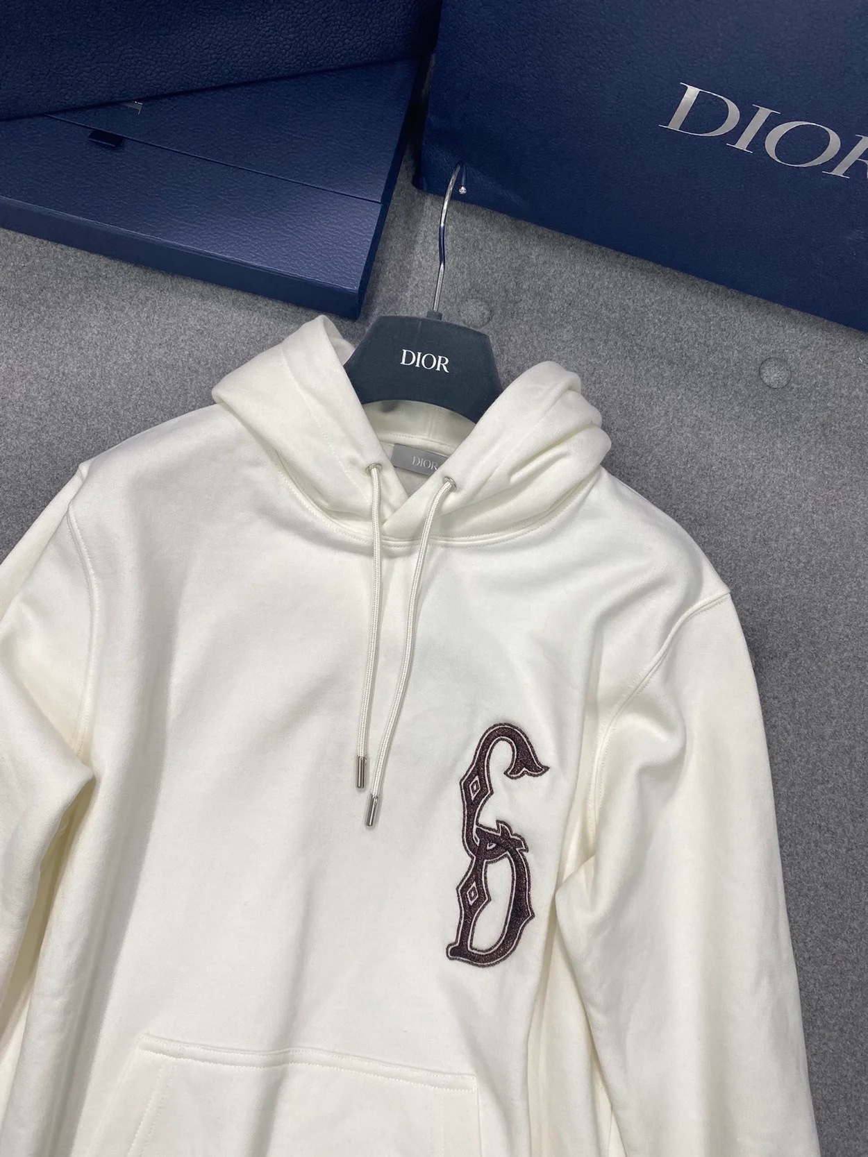 디올 인터레이스 레귤러 핏 스웨트셔츠