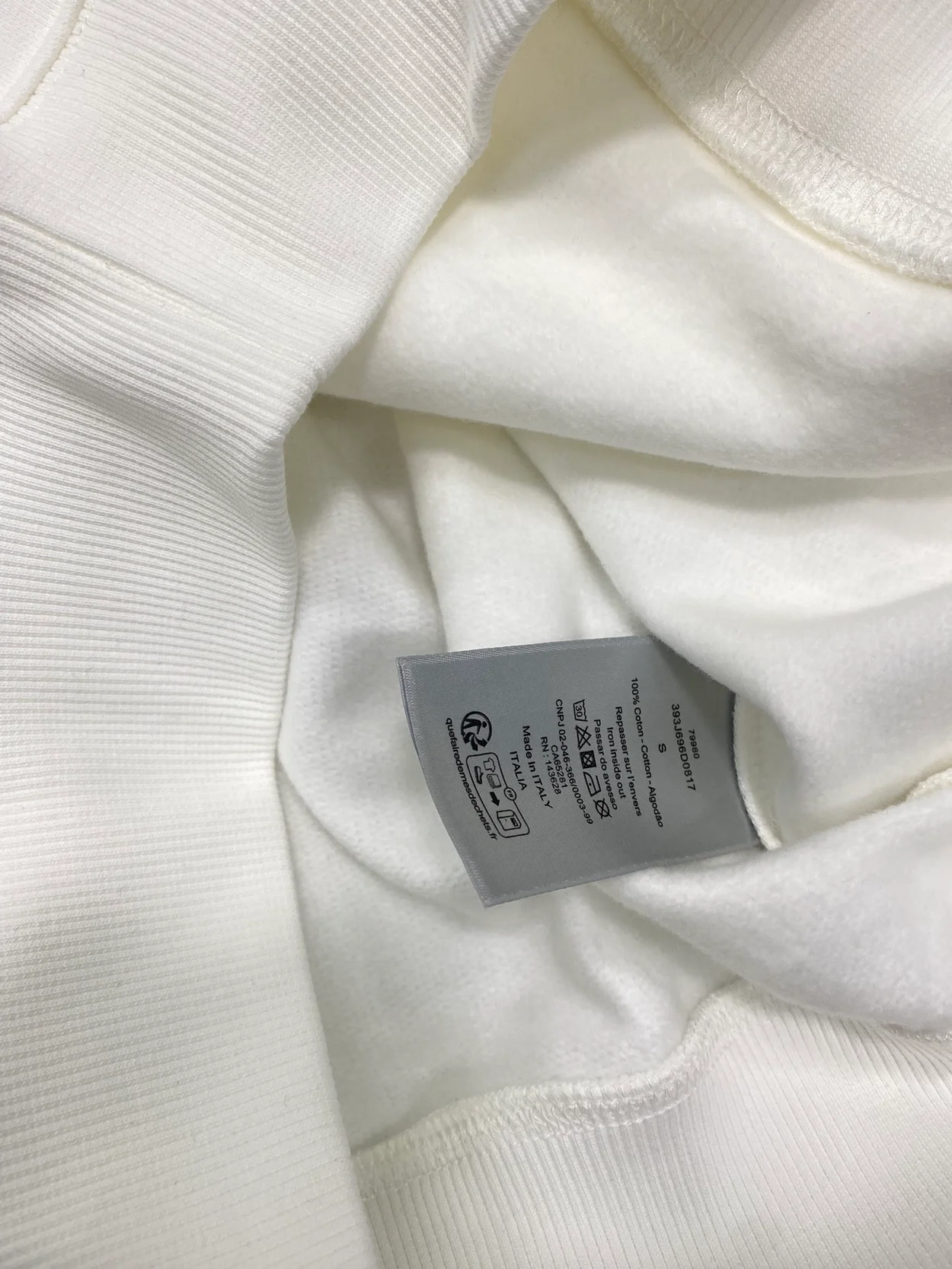 디올 인터레이스 레귤러 핏 스웨트셔츠