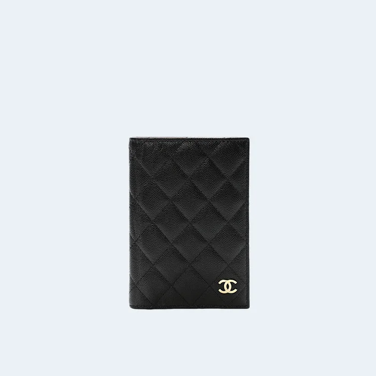 샤넬 캐비어 여권 지갑