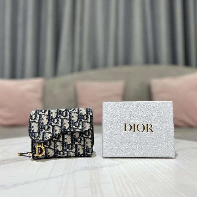 디올 오블리크 반지갑