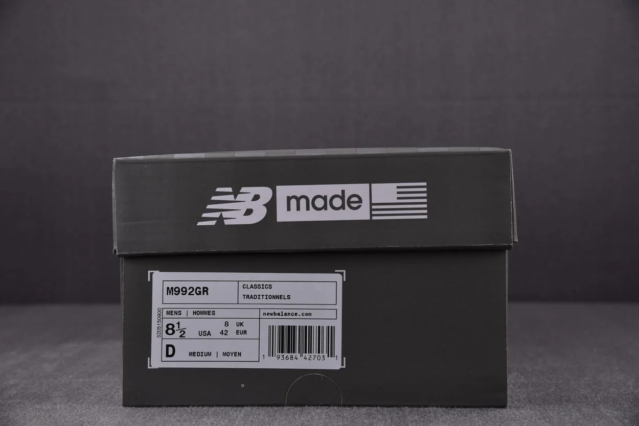 뉴발란스 992 메이드 인 USA 그레이