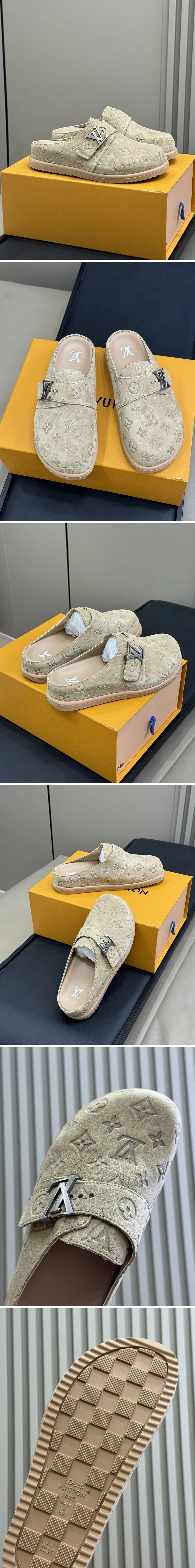 루이비통 모노그램 투고 플랫 컴포트 클로그 뮬