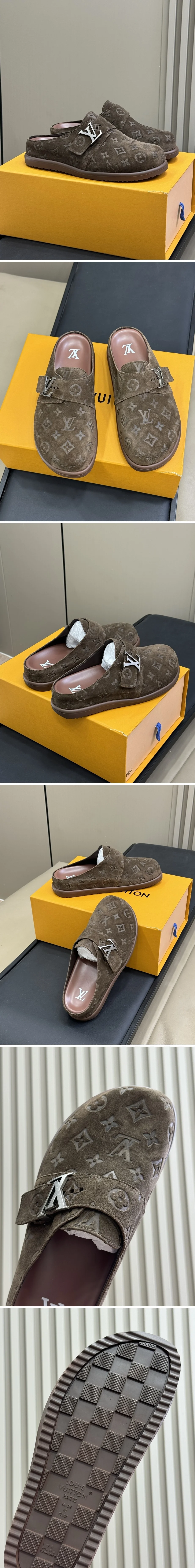 루이비통 모노그램 투고 플랫 컴포트 클로그 뮬