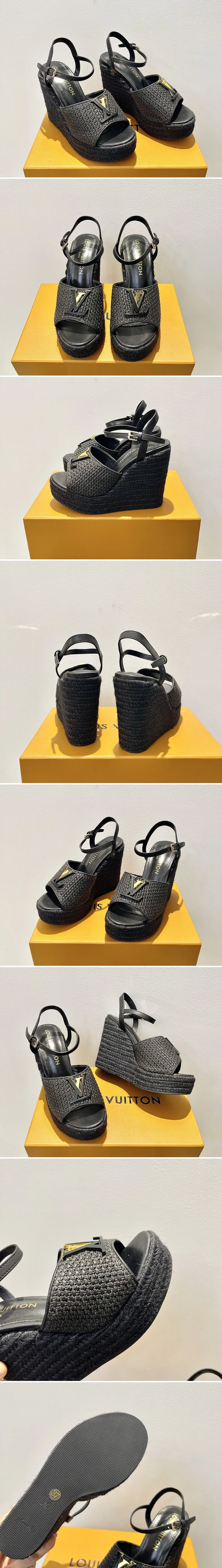 루이비통 마레 웨지 샌들