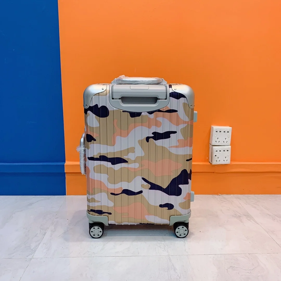 리모와 오리지널 캐빈 카모 수트케이스 오렌지