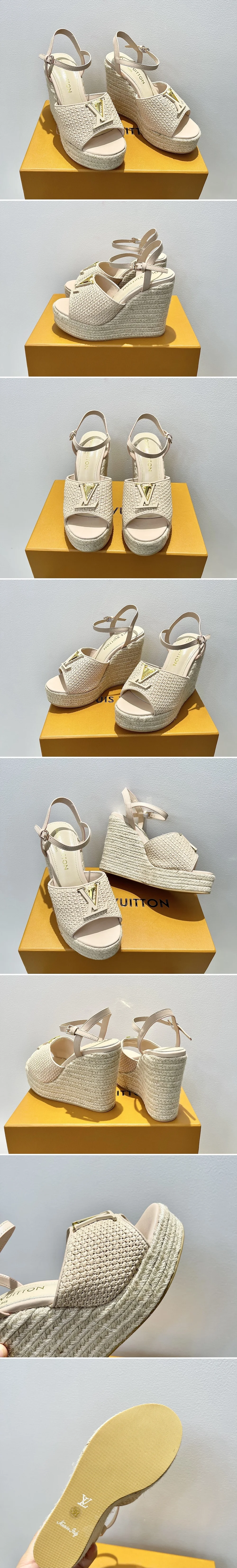 루이비통 마레 웨지 샌들