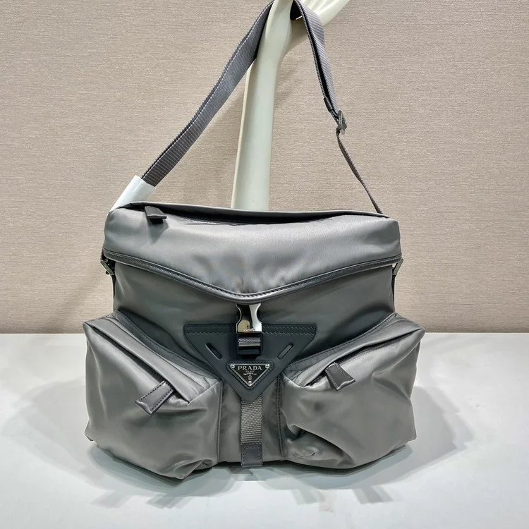 프라다 리나일론 레더 숄더 2VD062