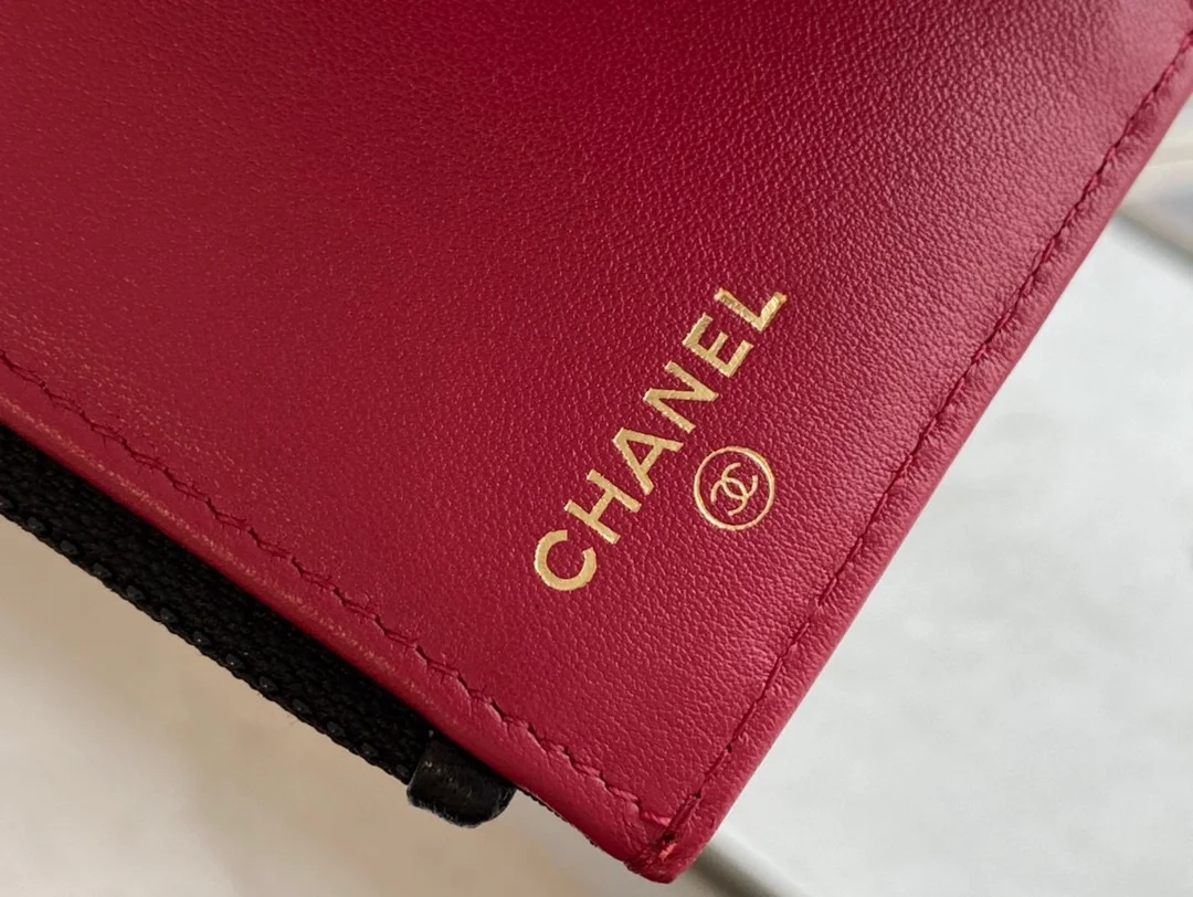 샤넬 19 램스킨 스몰 플랩 지갑