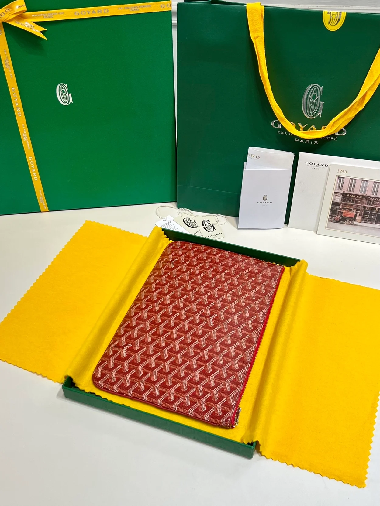 고야드 세나 클러치 MM 레드