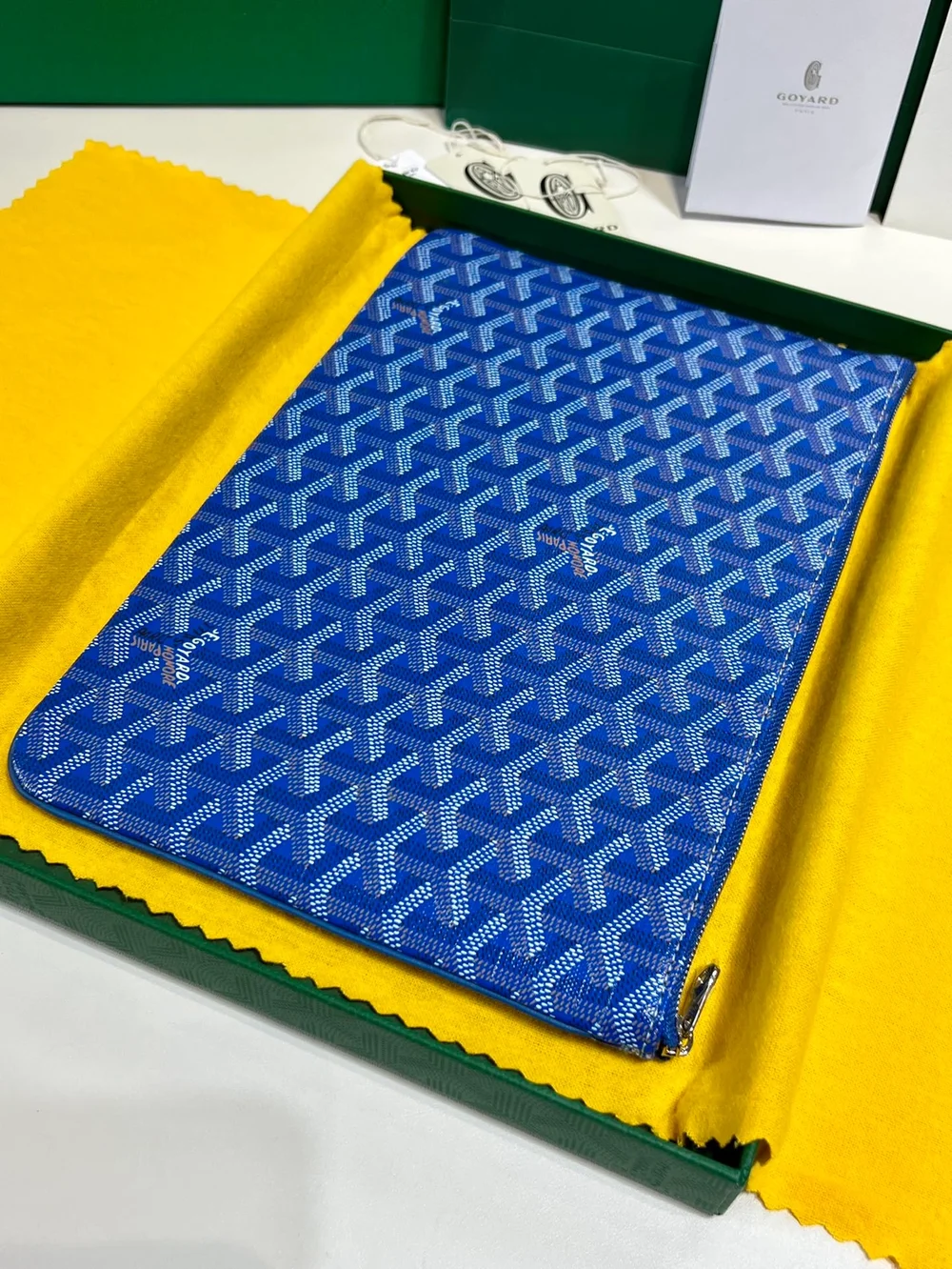 고야드 세나 클러치 MM 블루