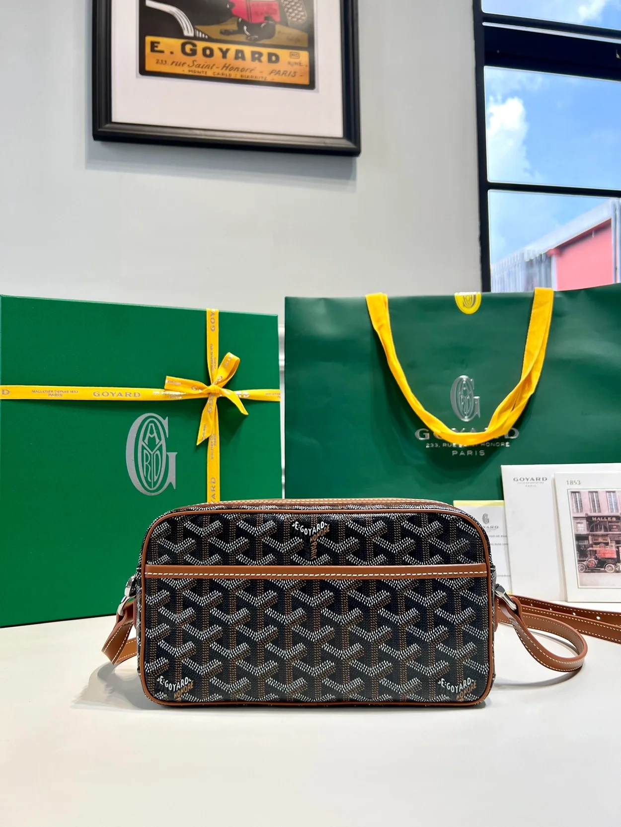 고야드 캅베르 백 PM 탄