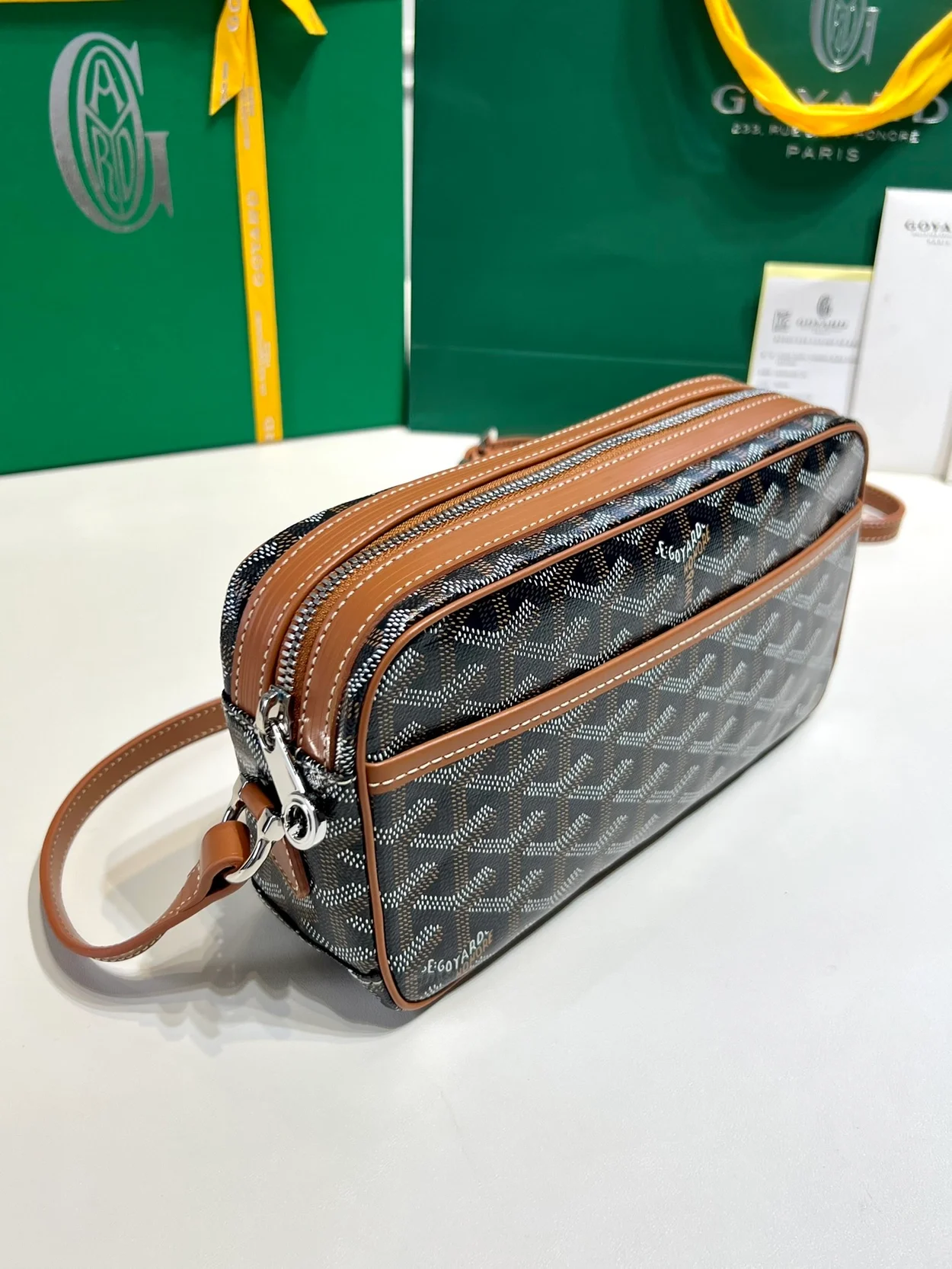 고야드 캅베르 백 PM 탄